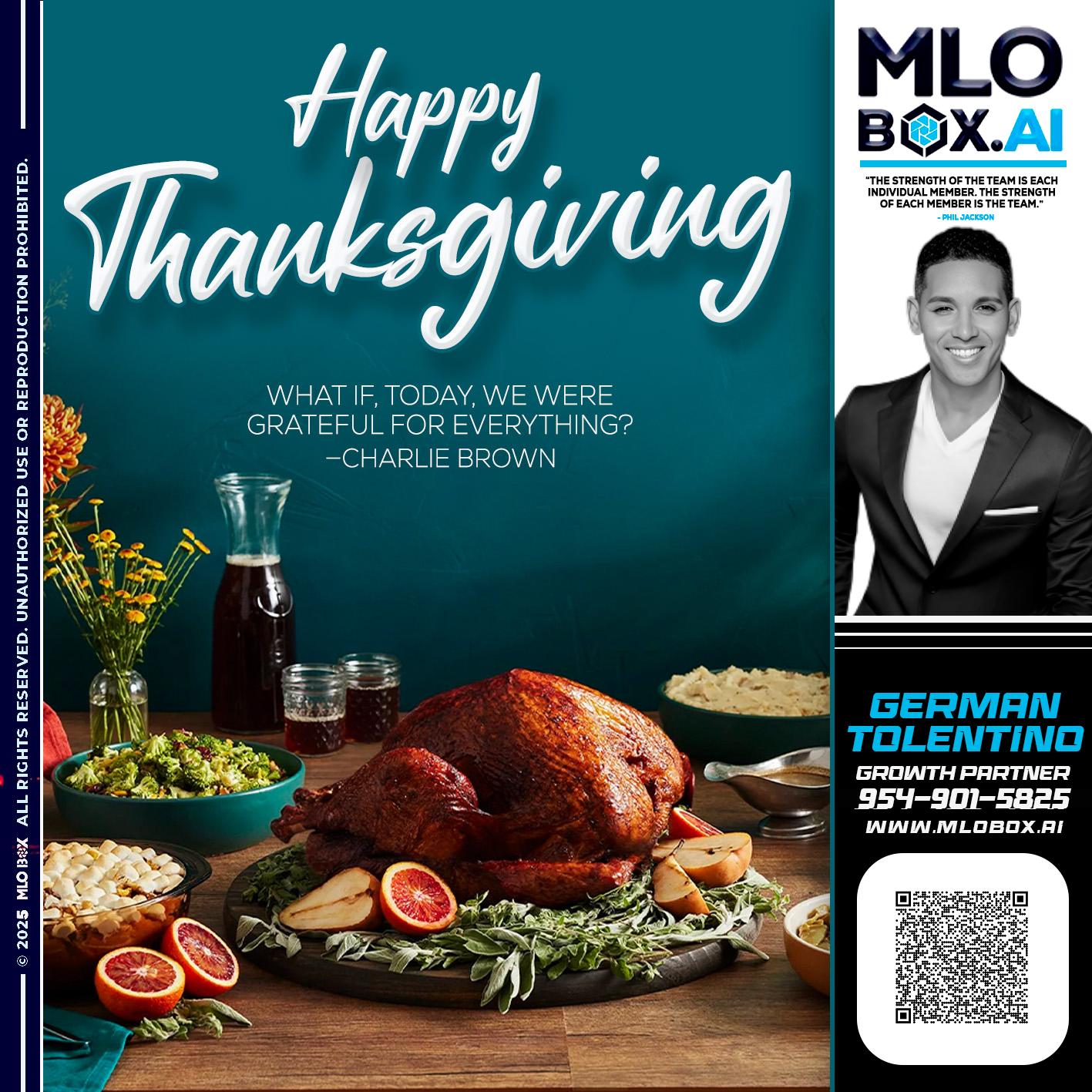 HAPPY THANKSGIVING - German Tolentino -Mortgage Advisor