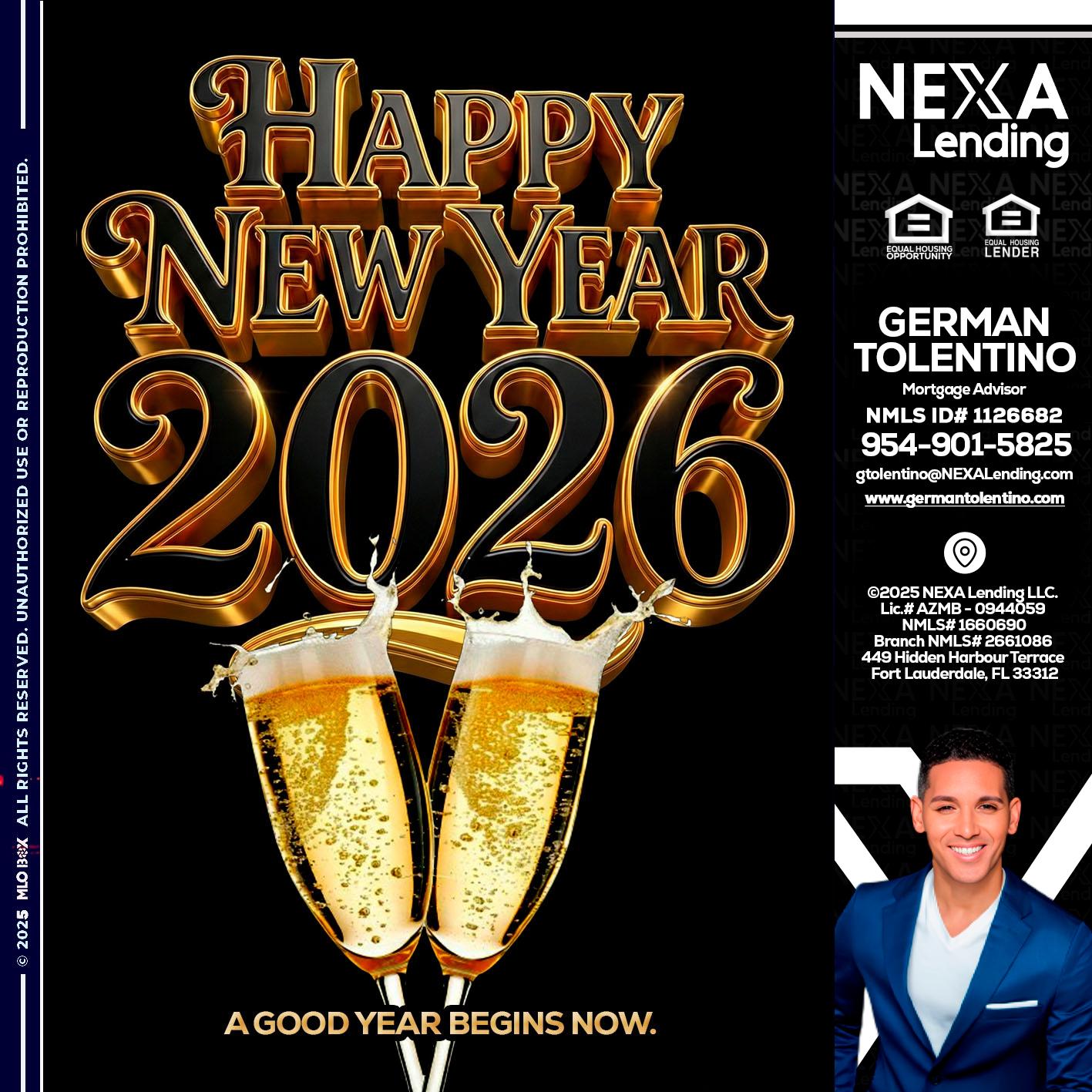 happy new year 2026 - German Tolentino -Mortgage Advisor