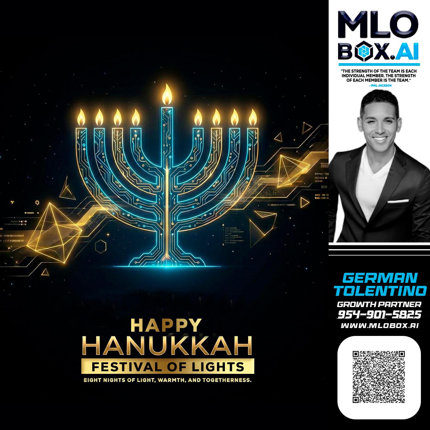 happy Hanukkah - German Tolentino -Mortgage Advisor