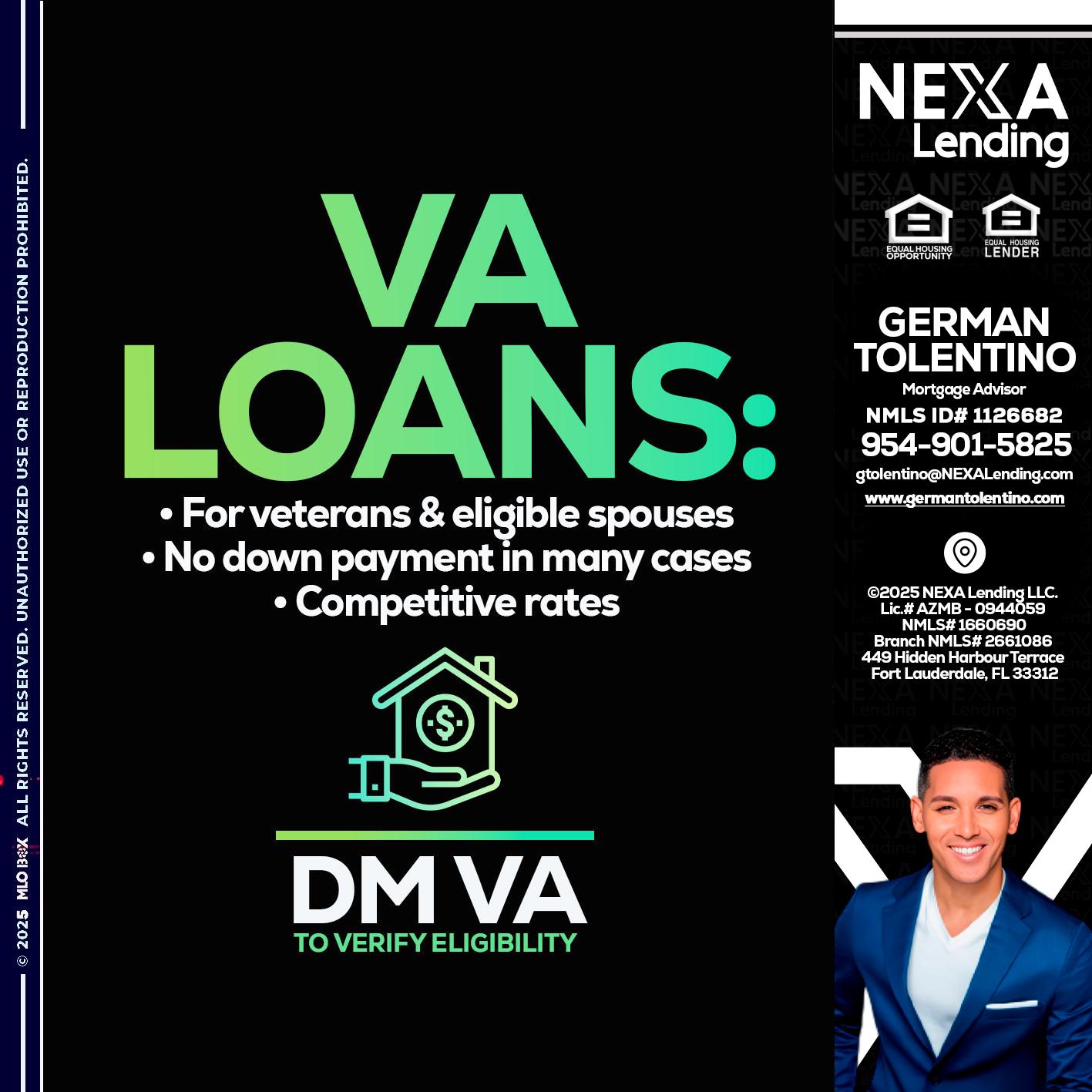 VA LOANS - German Tolentino -Mortgage Advisor
