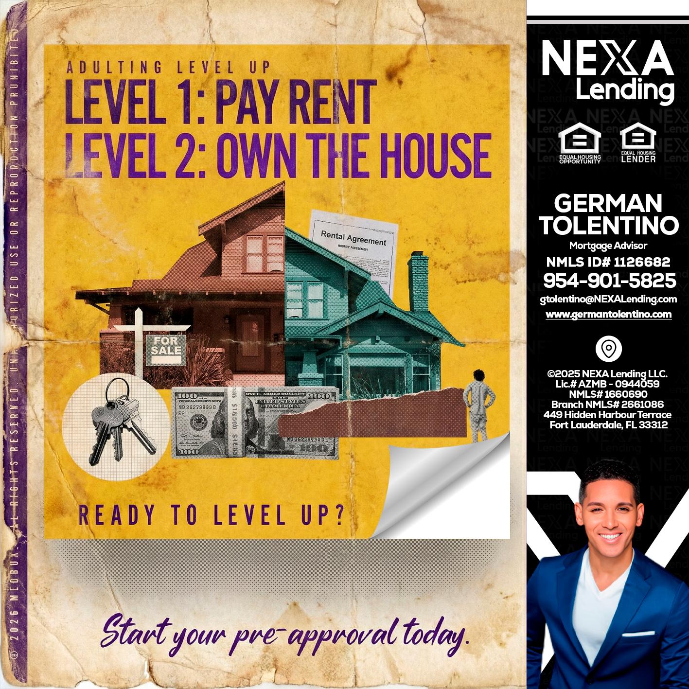 LEVEL 1 - German Tolentino -Mortgage Advisor