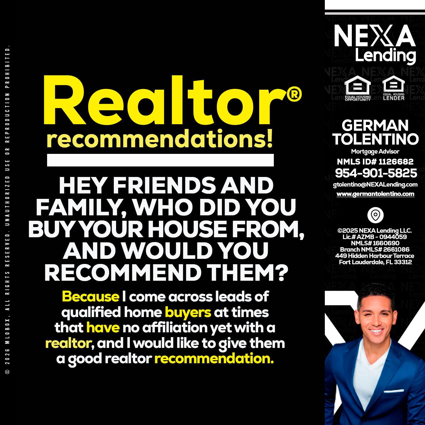 REALTOR - German Tolentino -Mortgage Advisor