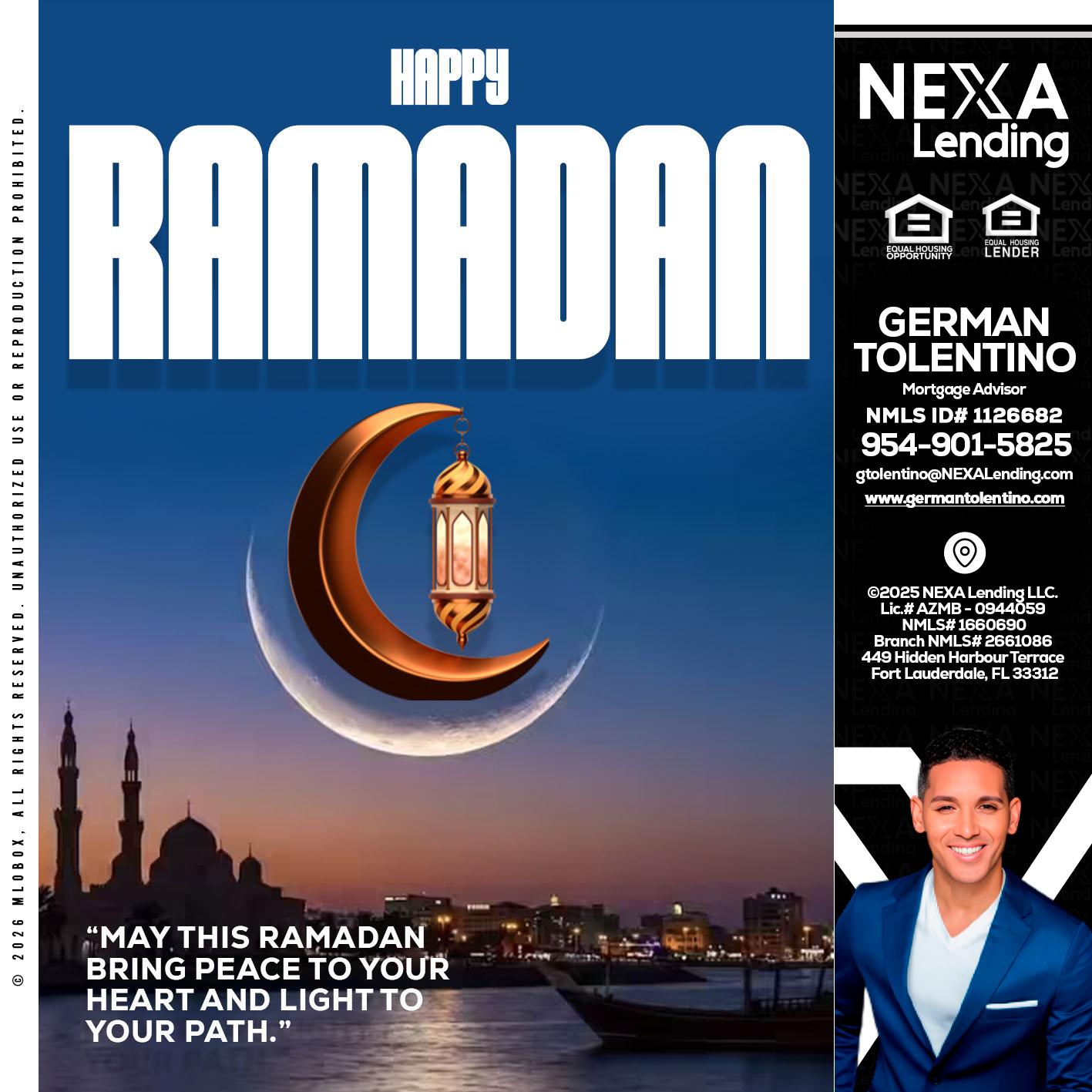 RAMADAN - German Tolentino -Mortgage Advisor
