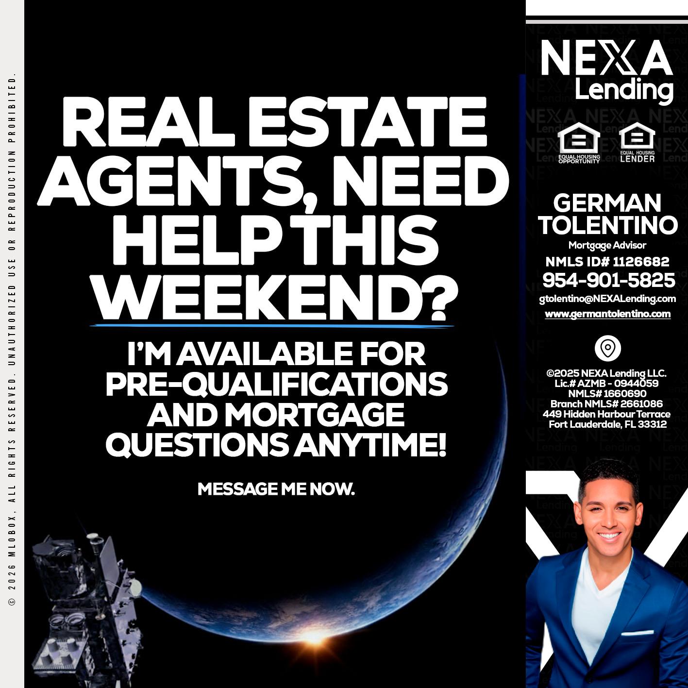 REAL ESTATE AGENTS - German Tolentino -Mortgage Advisor