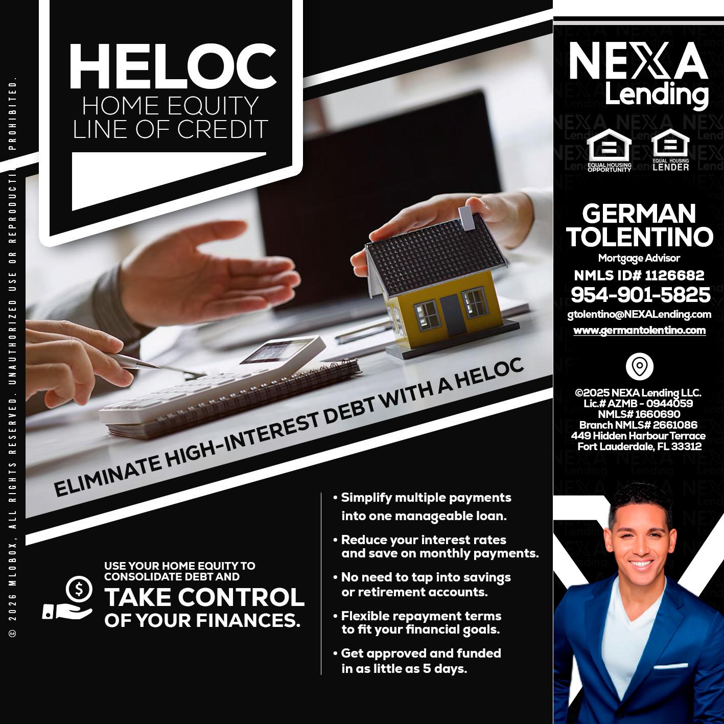 HELOC - German Tolentino -Mortgage Advisor
