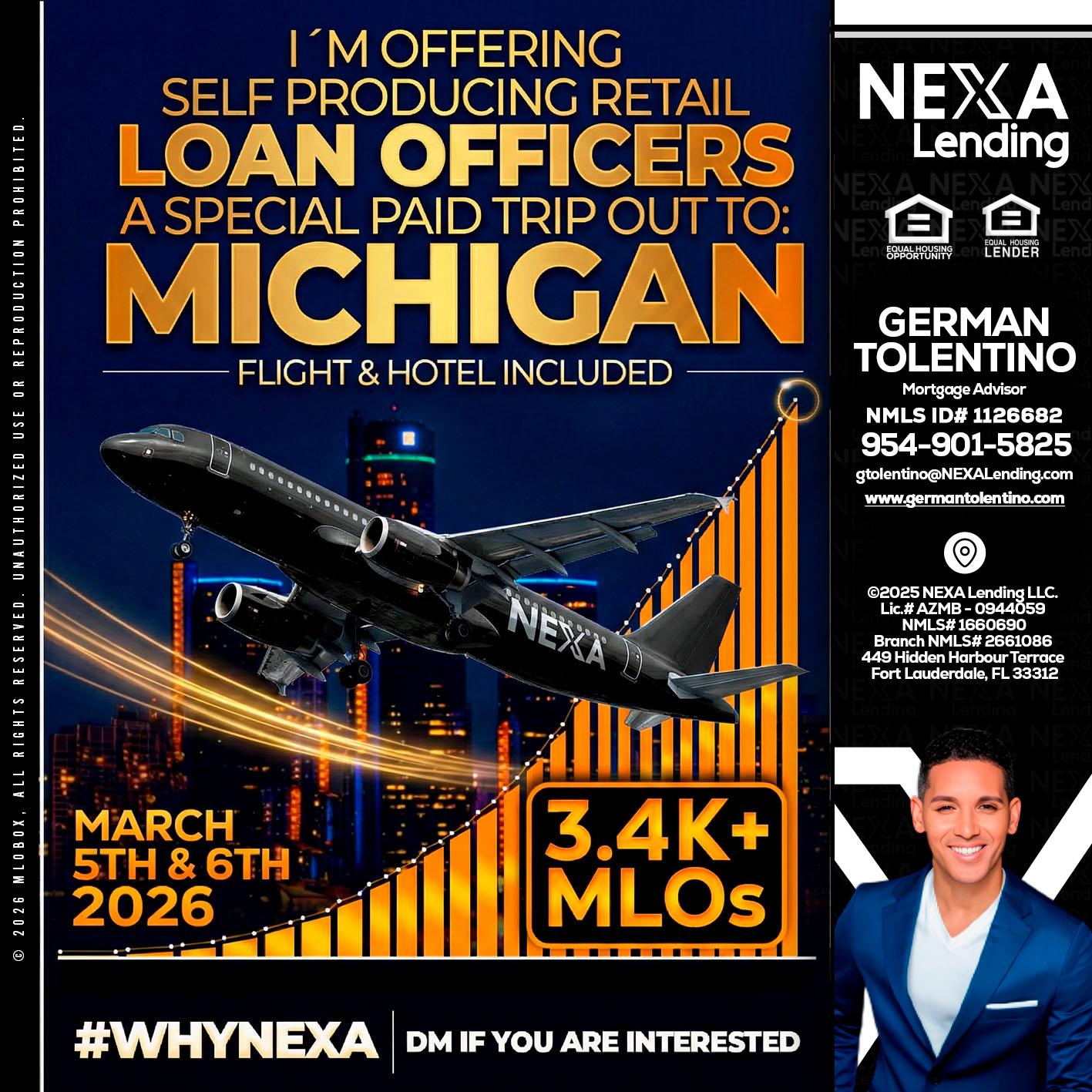 MICHIGAN - German Tolentino -Mortgage Advisor