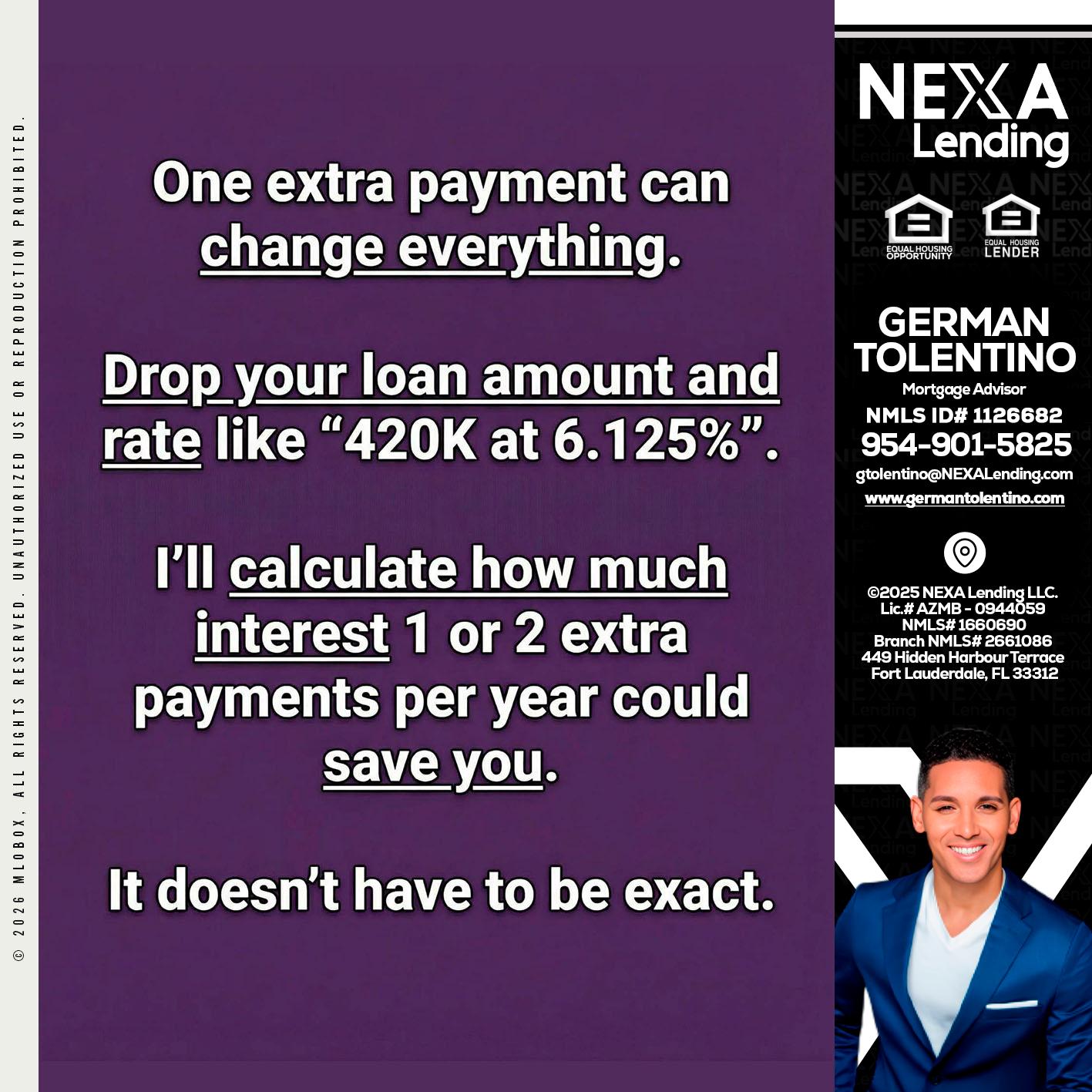 ONE EXTRA - German Tolentino -Mortgage Advisor