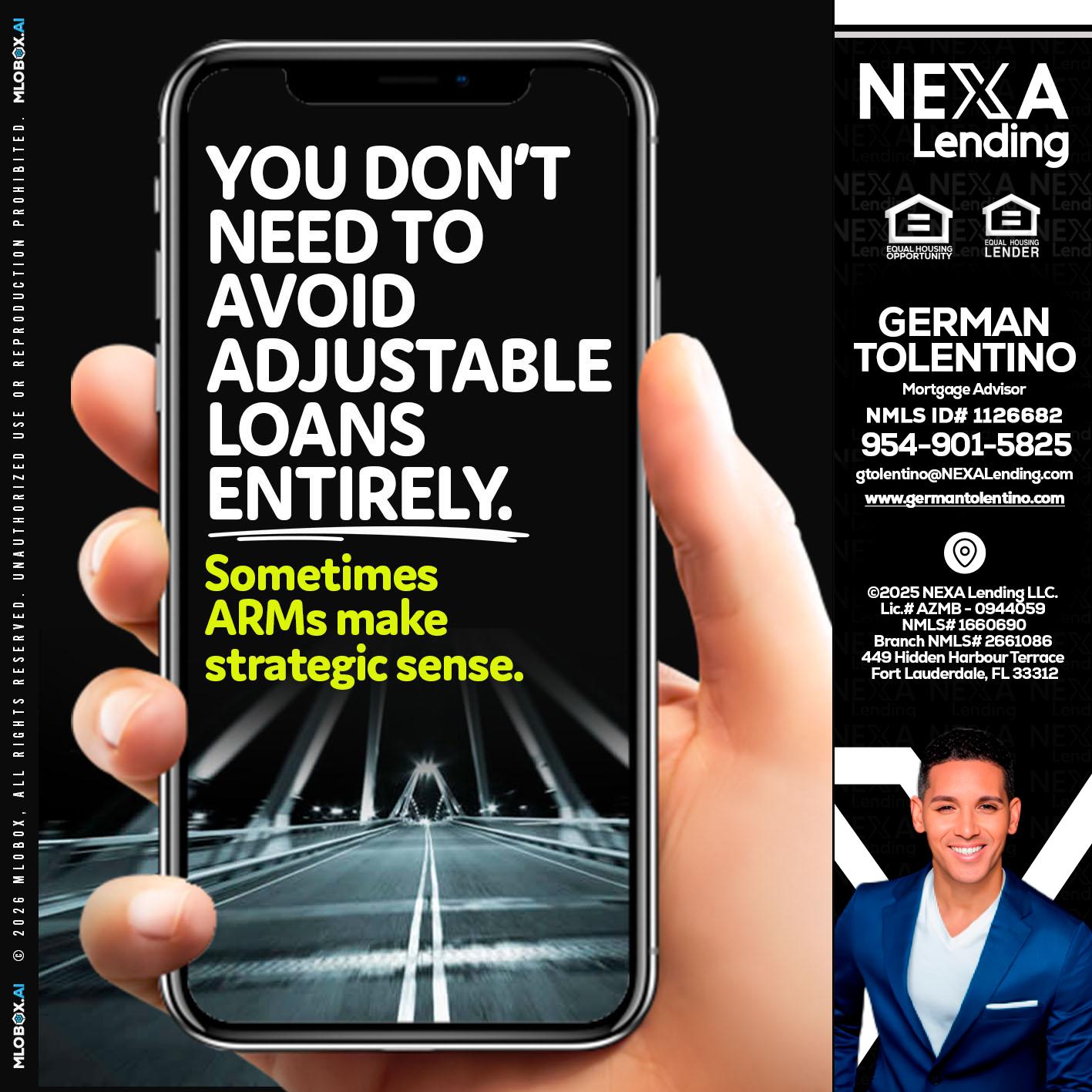 YOU DONT NEED - German Tolentino -Mortgage Advisor