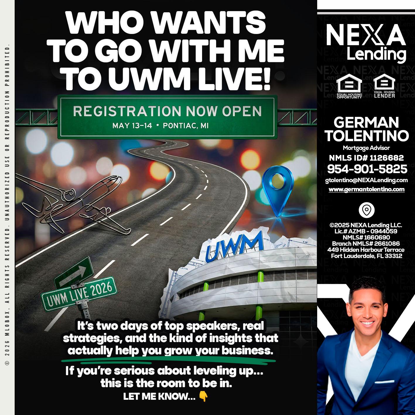 WHO WANTS - German Tolentino -Mortgage Advisor