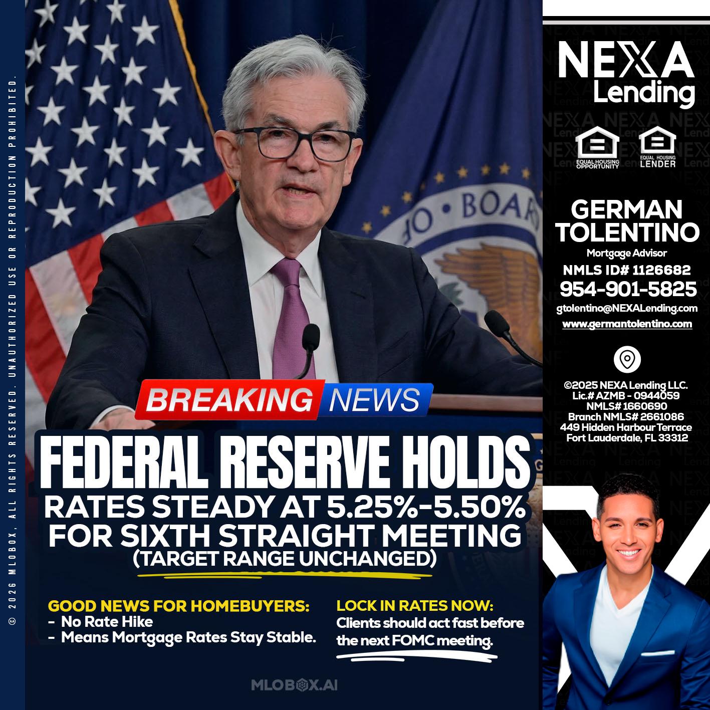 federal reserve - German Tolentino -Mortgage Advisor