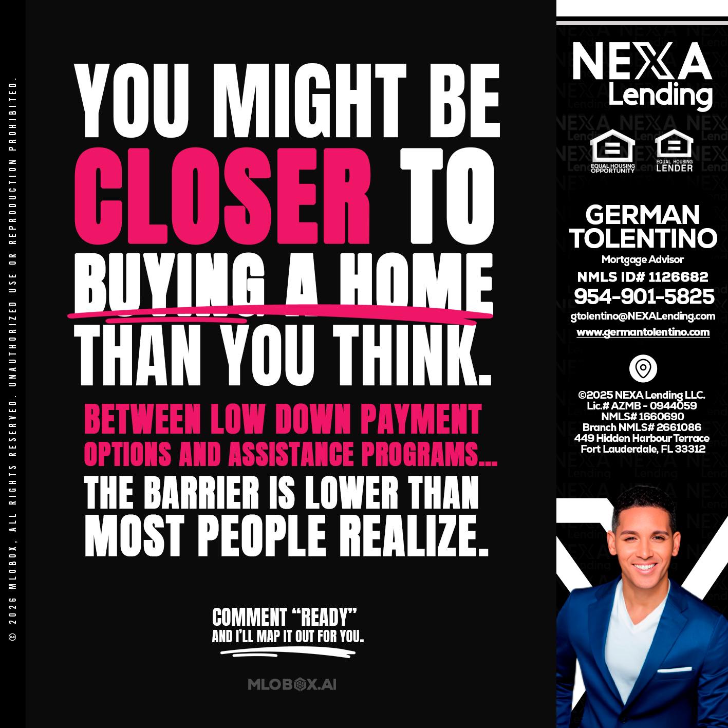 YOU MIGHT BE - German Tolentino -Mortgage Advisor