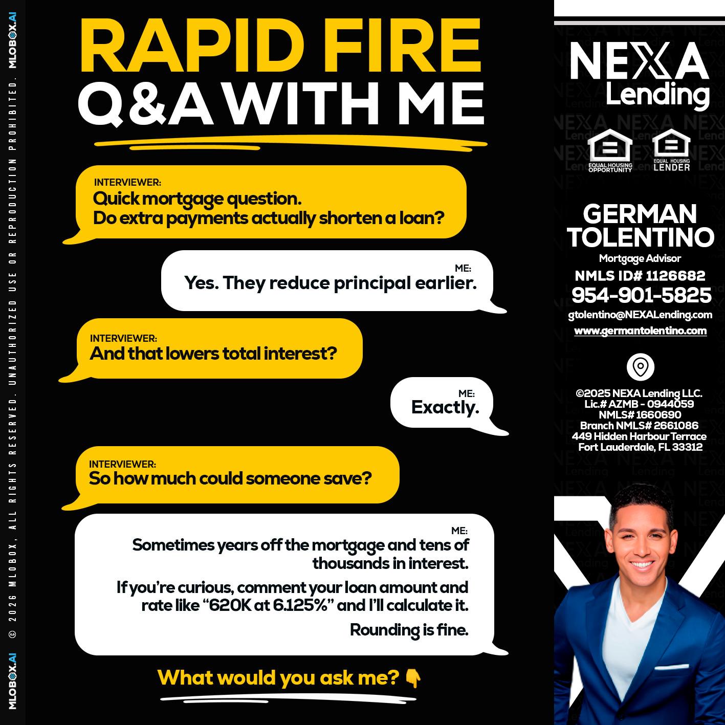 RAPID FIRE QA - German Tolentino -Mortgage Advisor