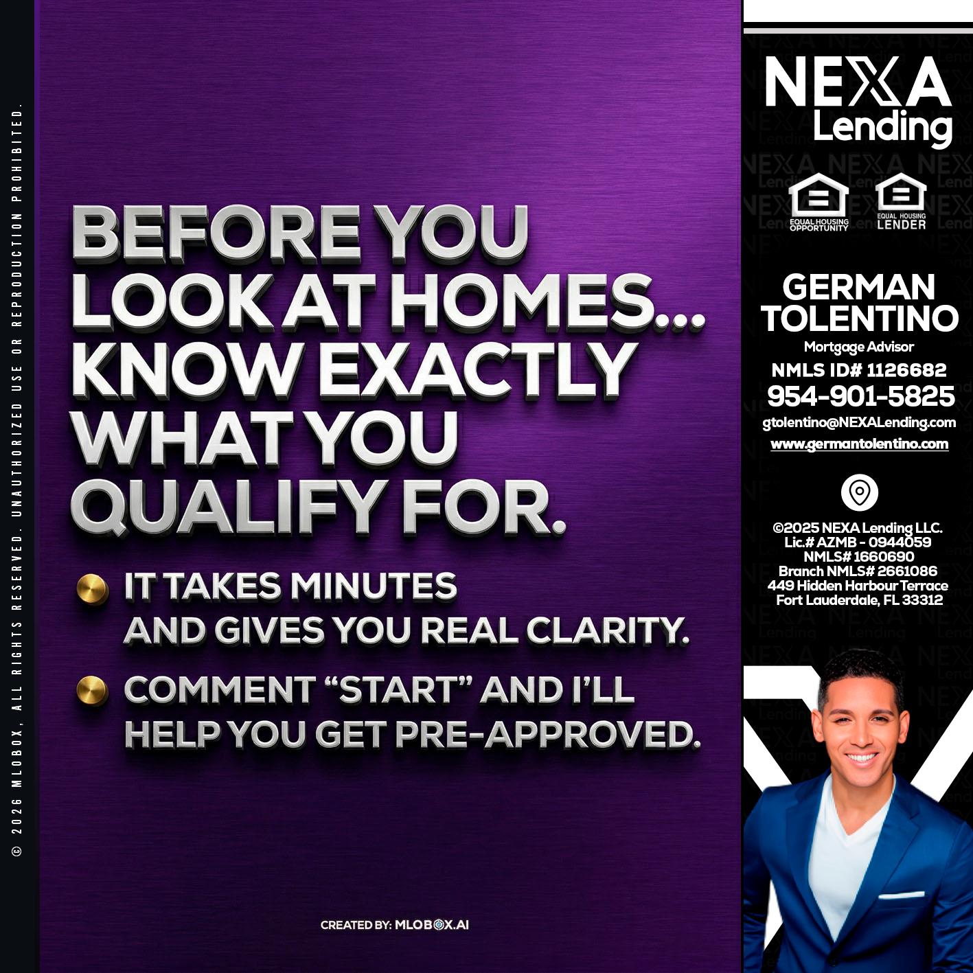 BEFORE YOU - German Tolentino -Mortgage Advisor