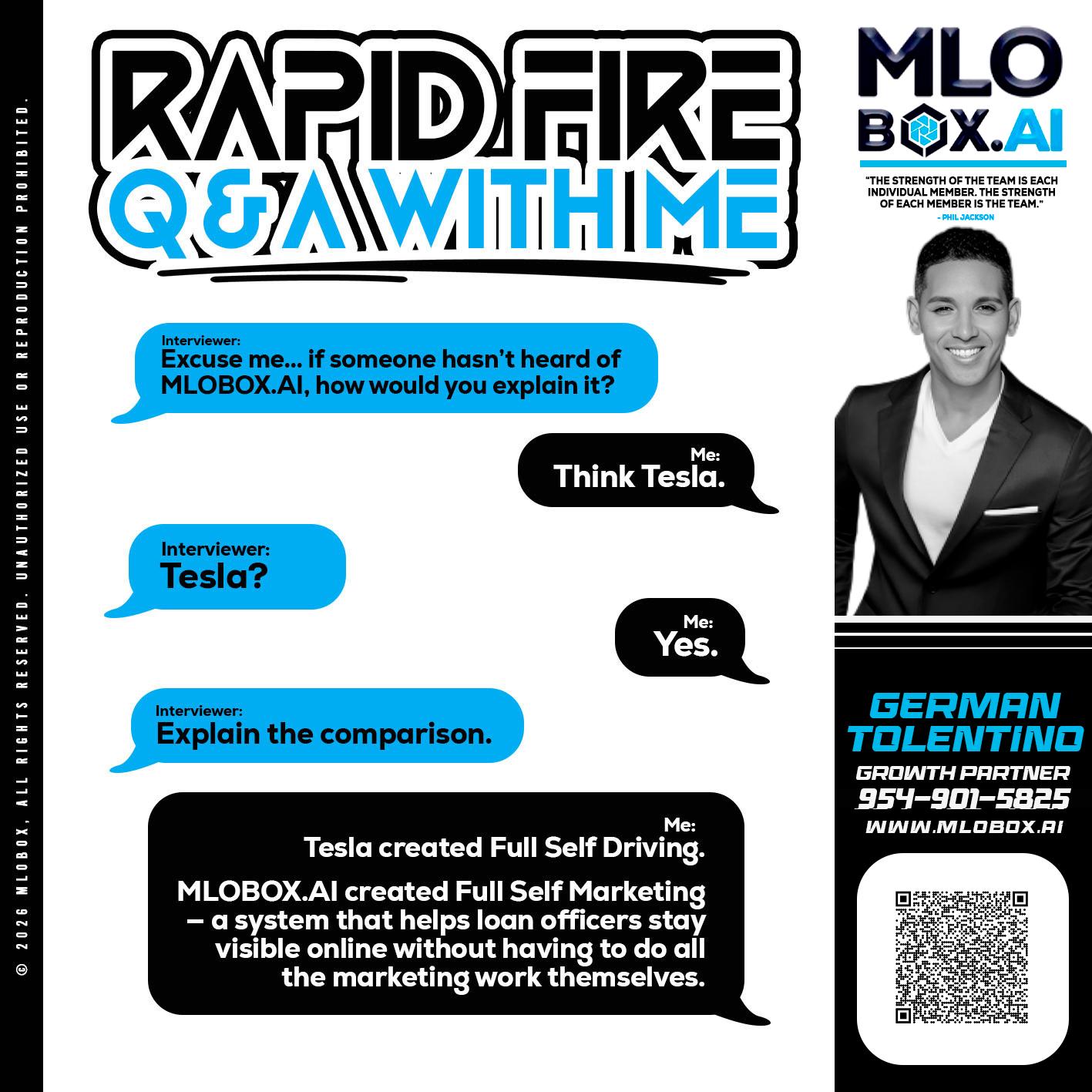 RAPID FIRE Q&A - German Tolentino -Mortgage Advisor