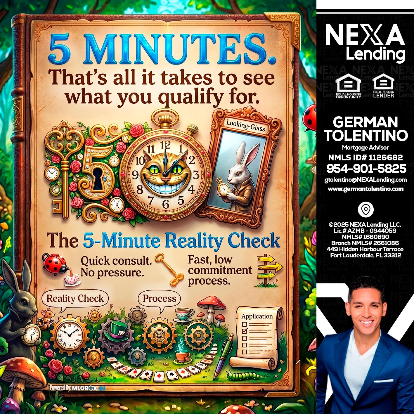 Reality Check! - German Tolentino -Mortgage Advisor