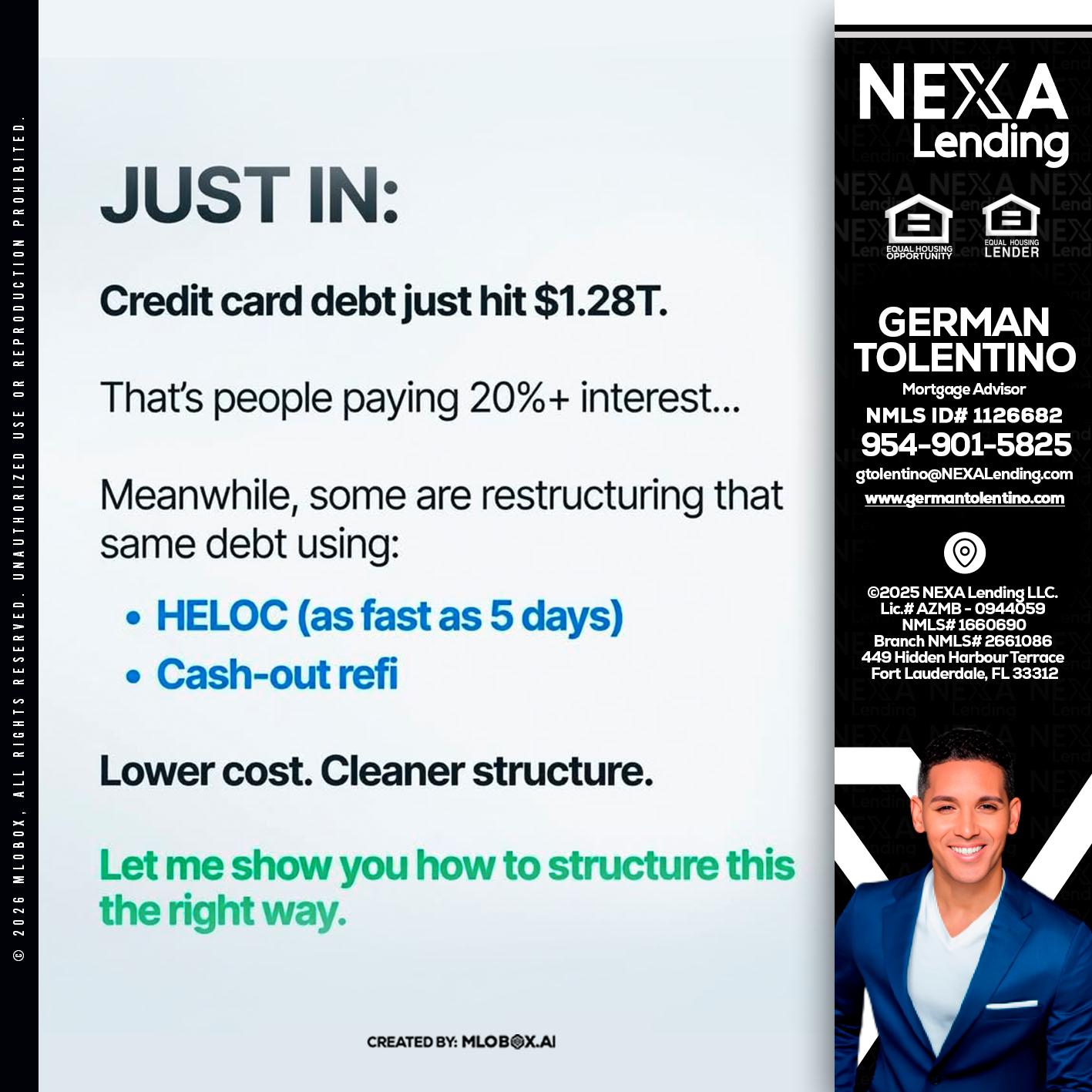 JUST IN - German Tolentino -Mortgage Advisor