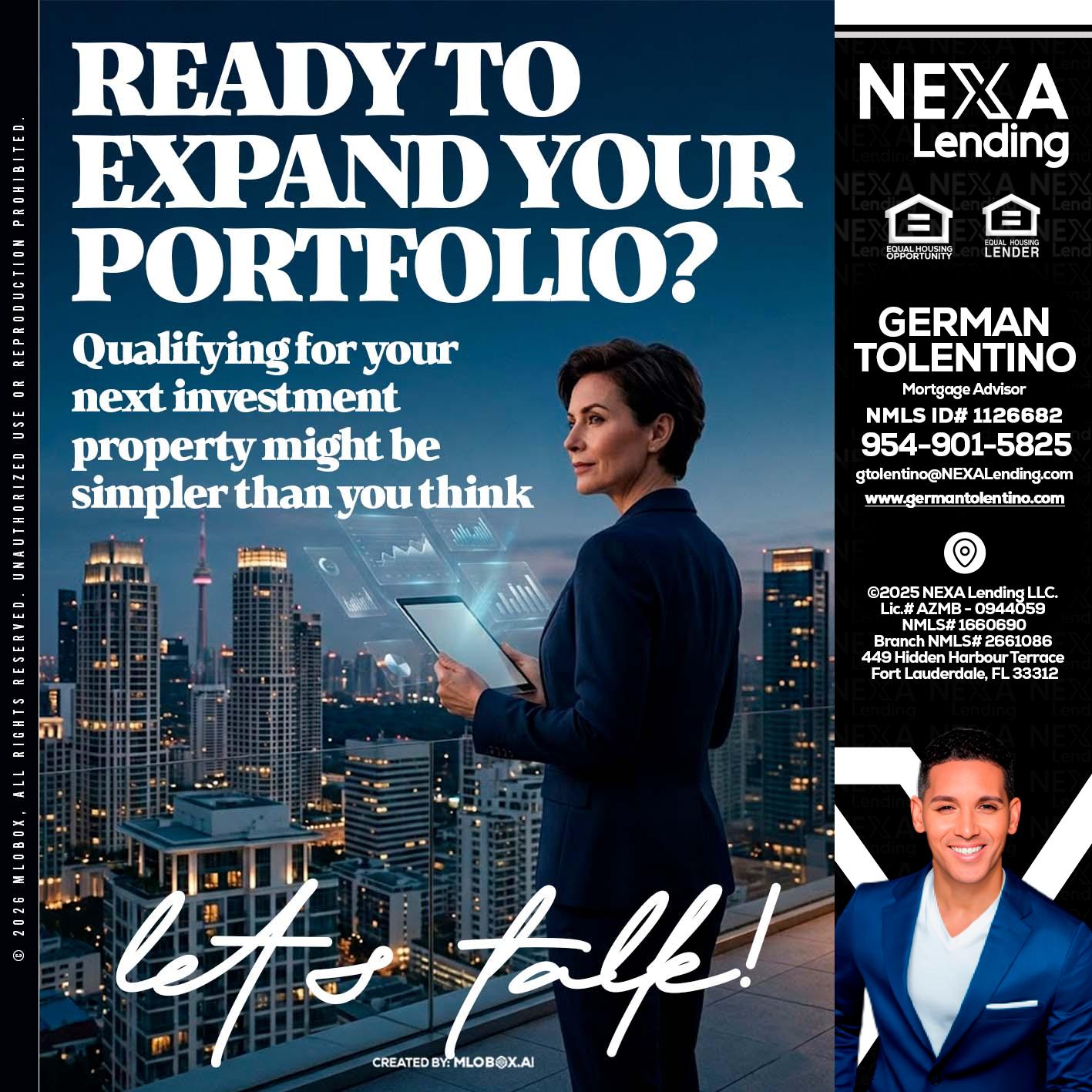READY TO EXPAND - German Tolentino -Mortgage Advisor