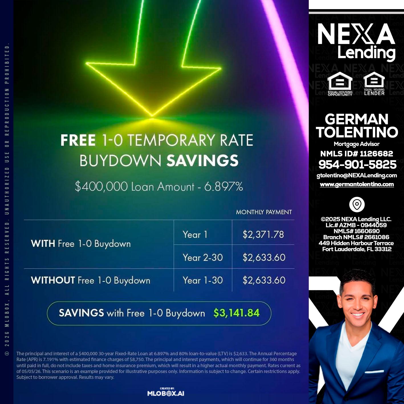 BUYDOWN - German Tolentino -Mortgage Advisor