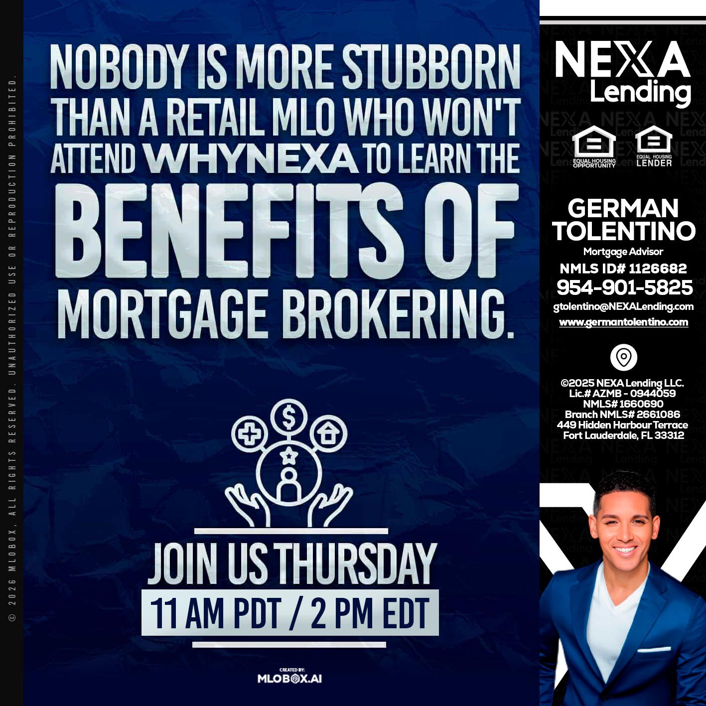 WHY NEXA - German Tolentino -Mortgage Advisor