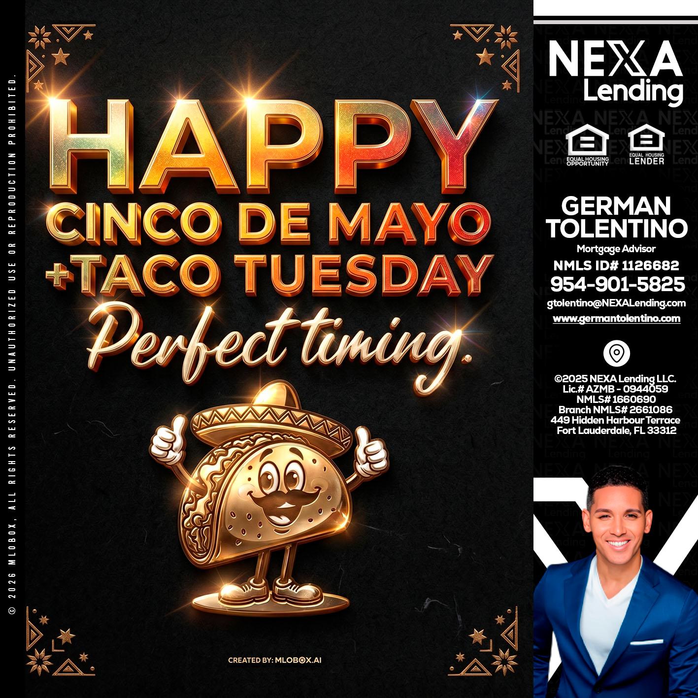 happy 5 de mayo - German Tolentino -Mortgage Advisor