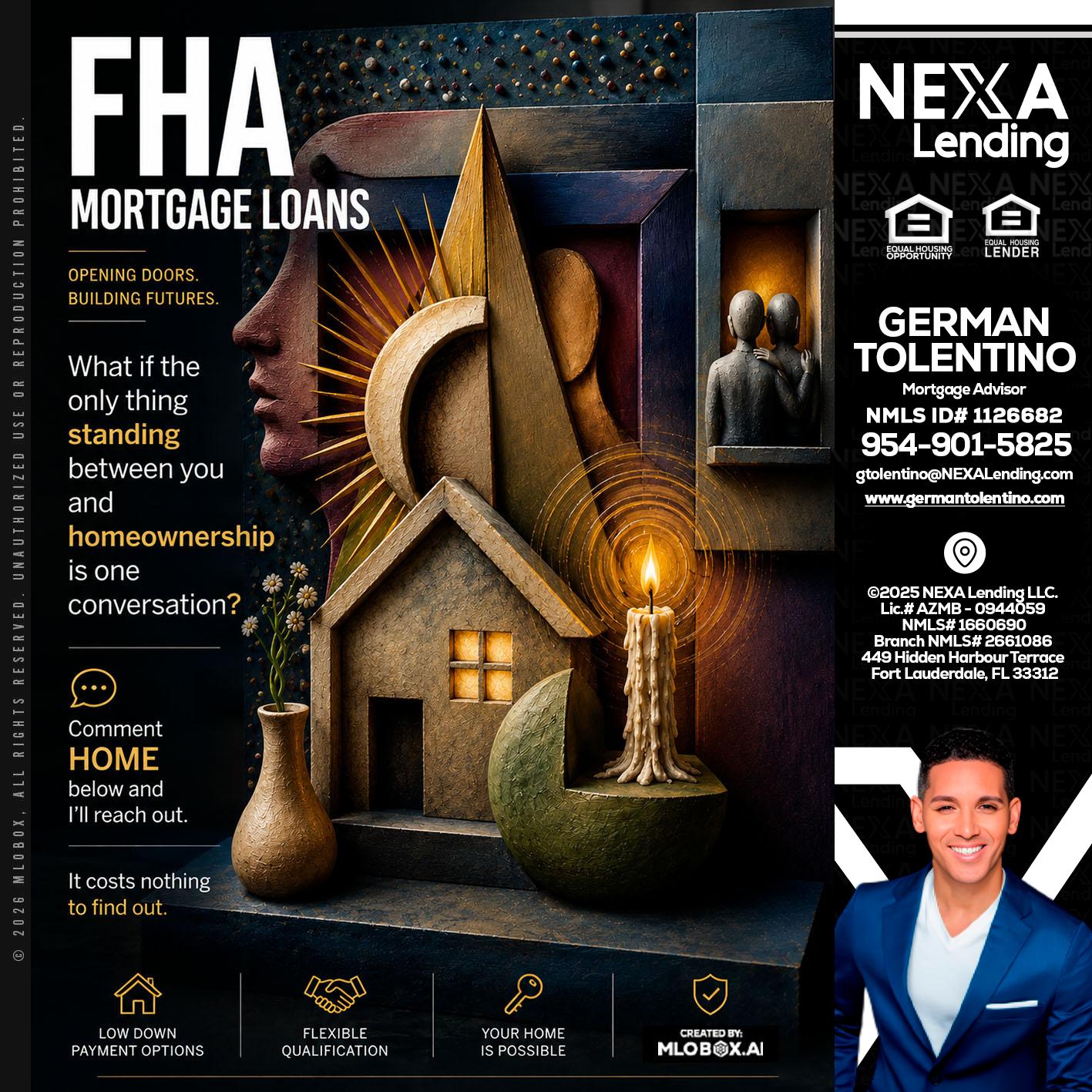 FHA - German Tolentino -Mortgage Advisor