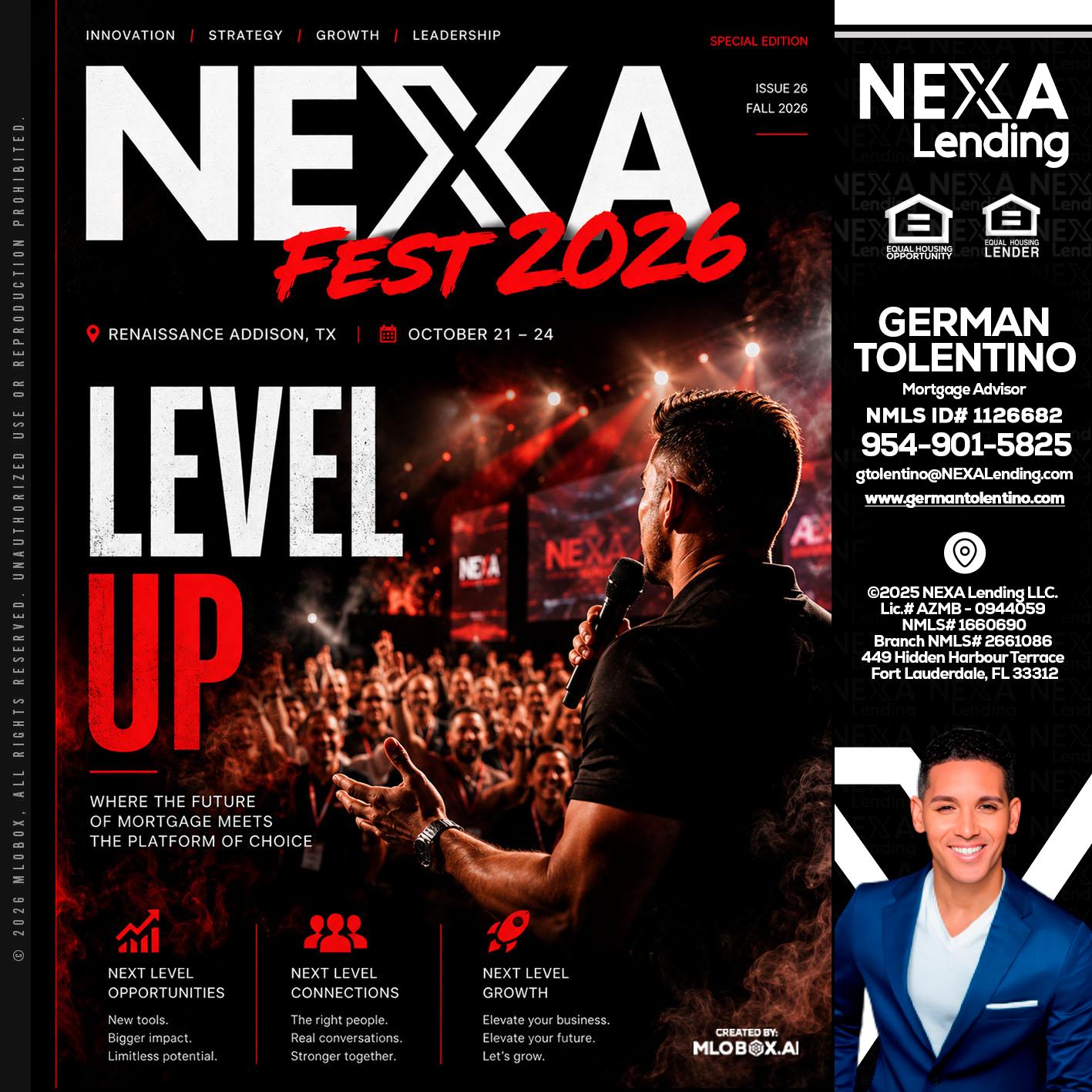 NEXA FEST 2026 - German Tolentino -Mortgage Advisor