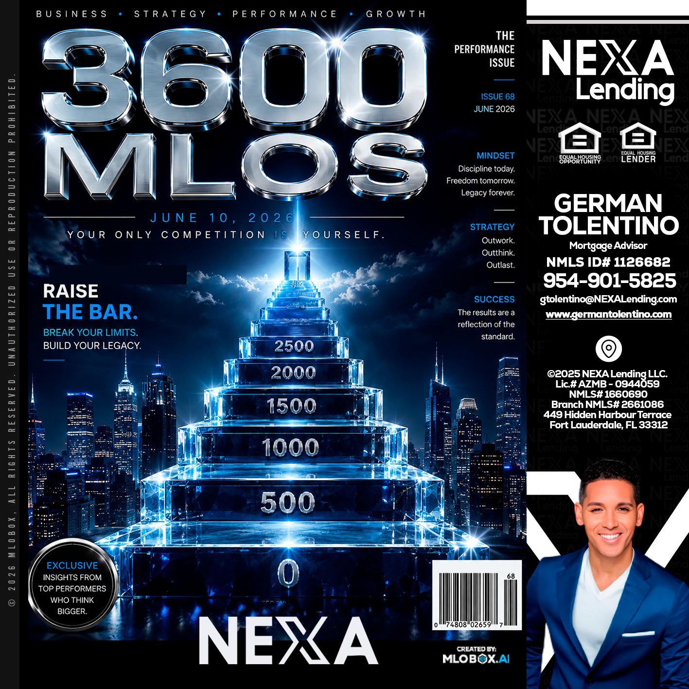 3600 MLOs - German Tolentino -Mortgage Advisor