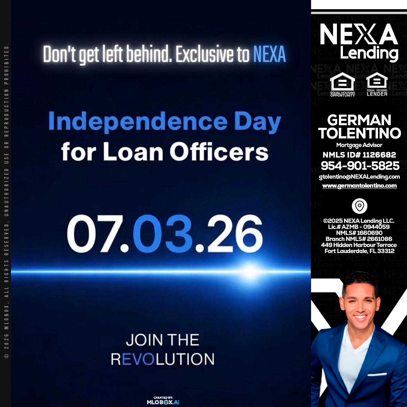 INDEPENDENCE DAY - German Tolentino -Mortgage Advisor
