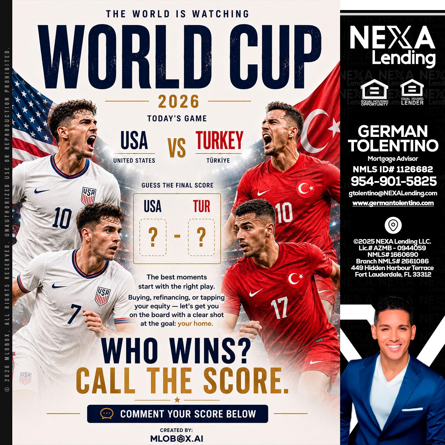 WORLD CUP 2026 - German Tolentino -Mortgage Advisor