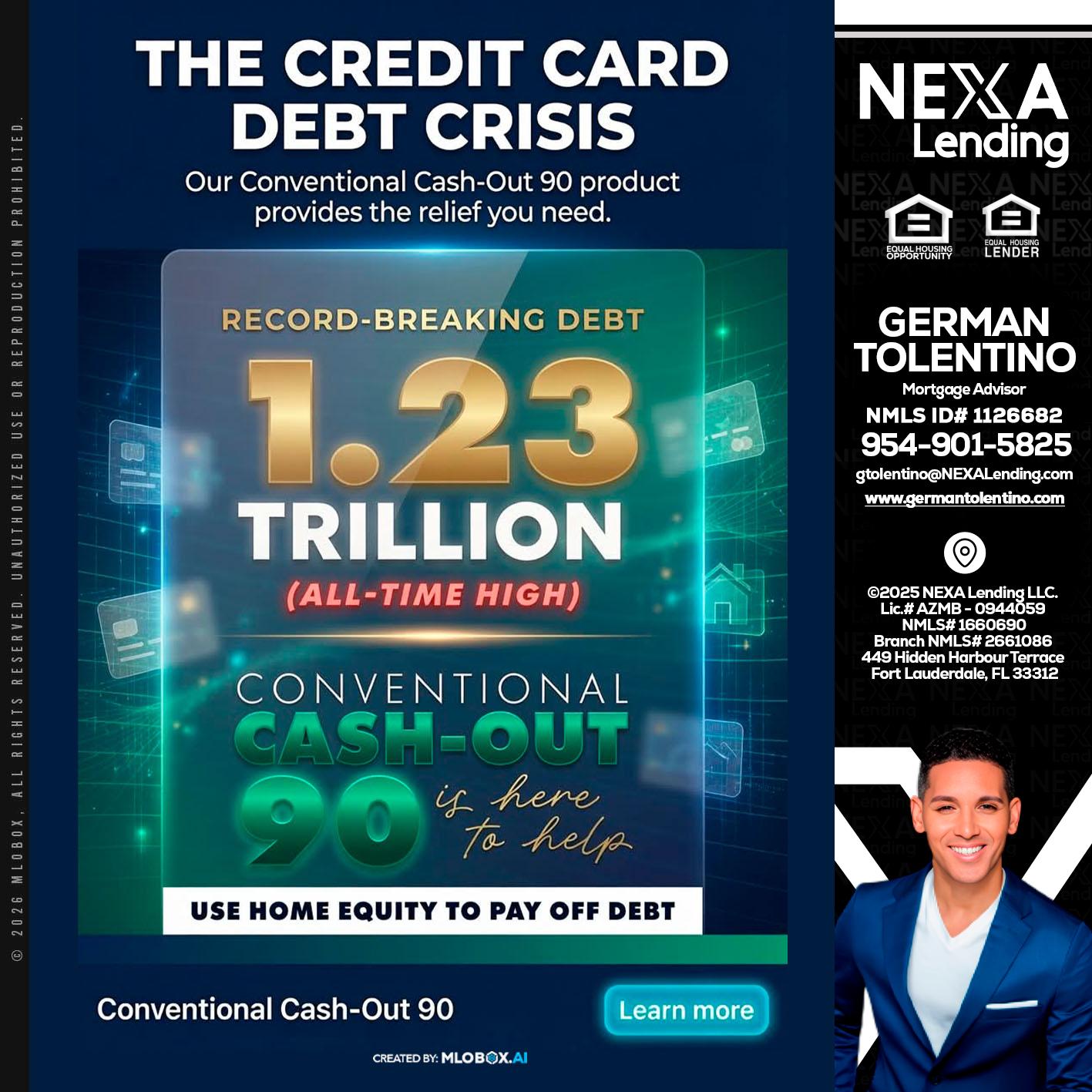 THE CREDIT CARD - German Tolentino -Mortgage Advisor