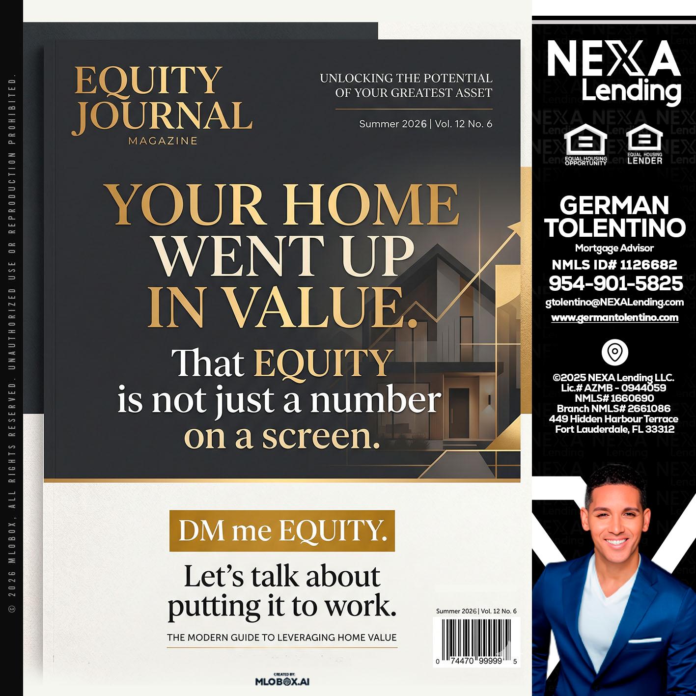 YOUR HOME - German Tolentino -Mortgage Advisor