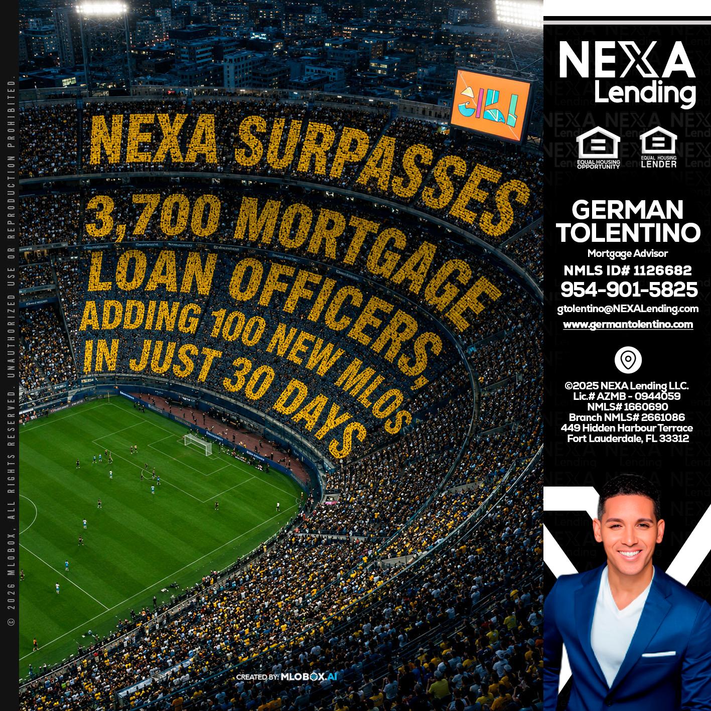 NEXA SURPASSES - German Tolentino -Mortgage Advisor