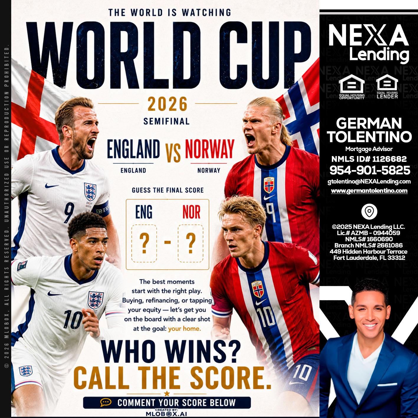 WORLD CUP 2026 - German Tolentino -Mortgage Advisor