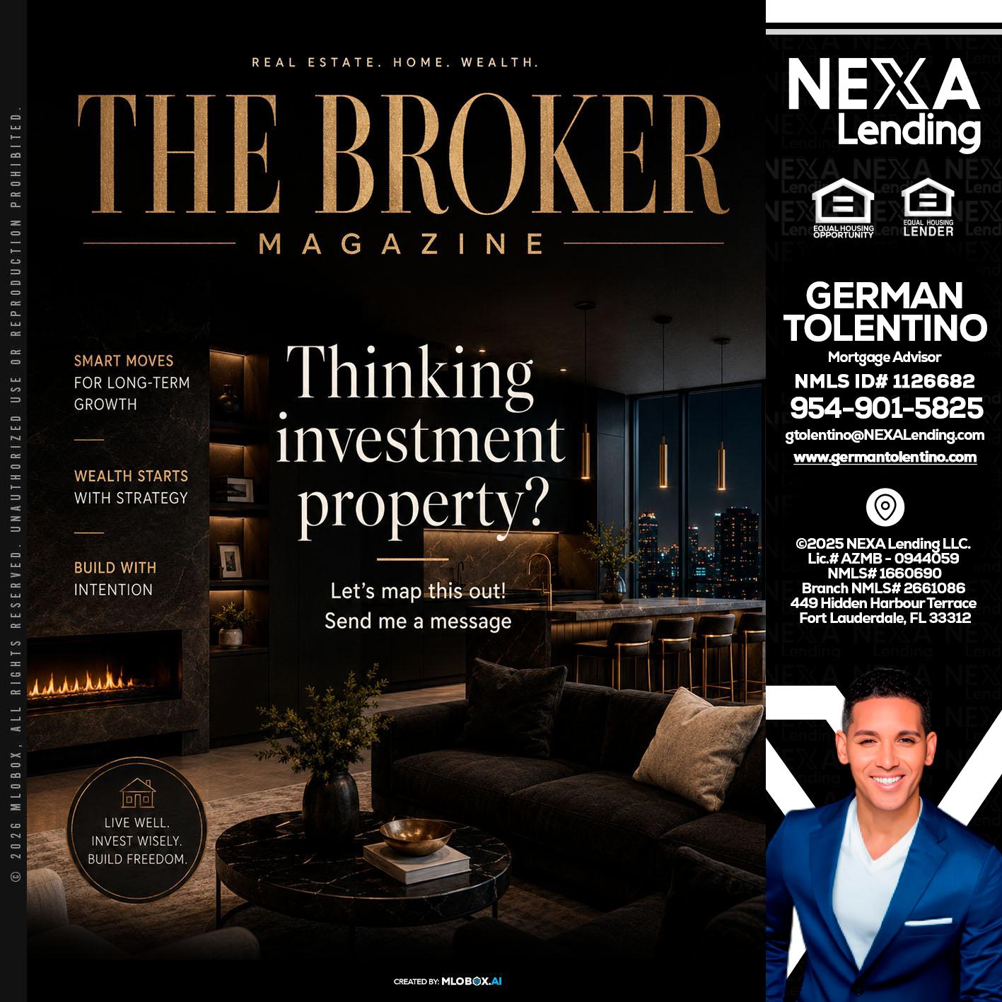 THE BROKER - German Tolentino -Mortgage Advisor