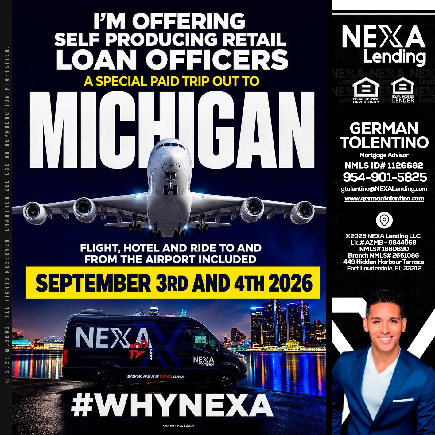 MICHIGAN - German Tolentino -Mortgage Advisor