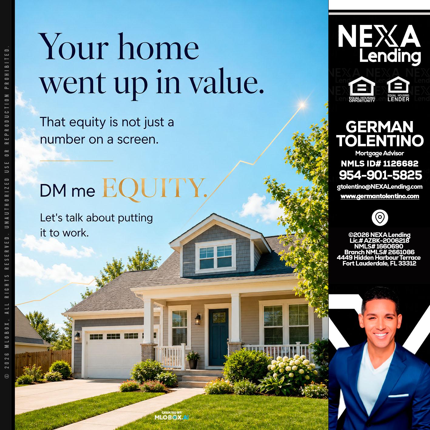 YOUR HOME - German Tolentino -Mortgage Advisor