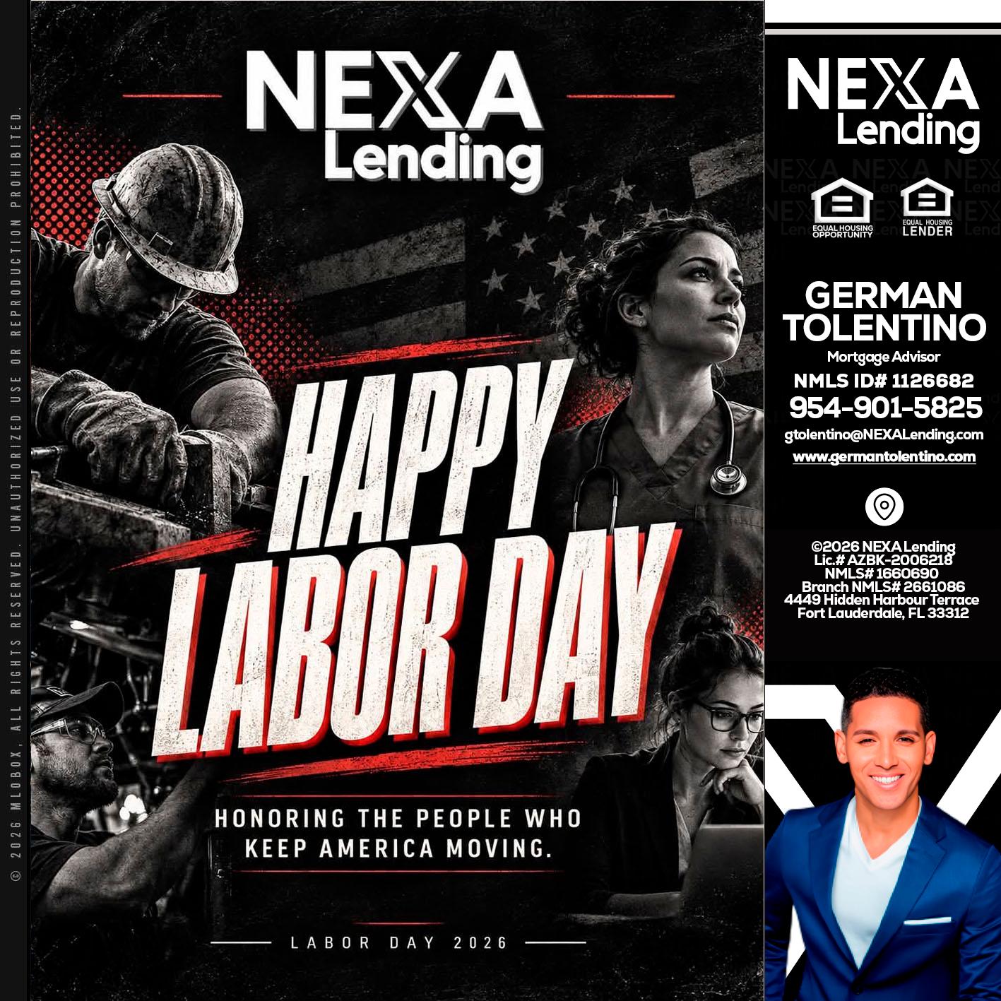 LABOR DAY - German Tolentino -Mortgage Advisor