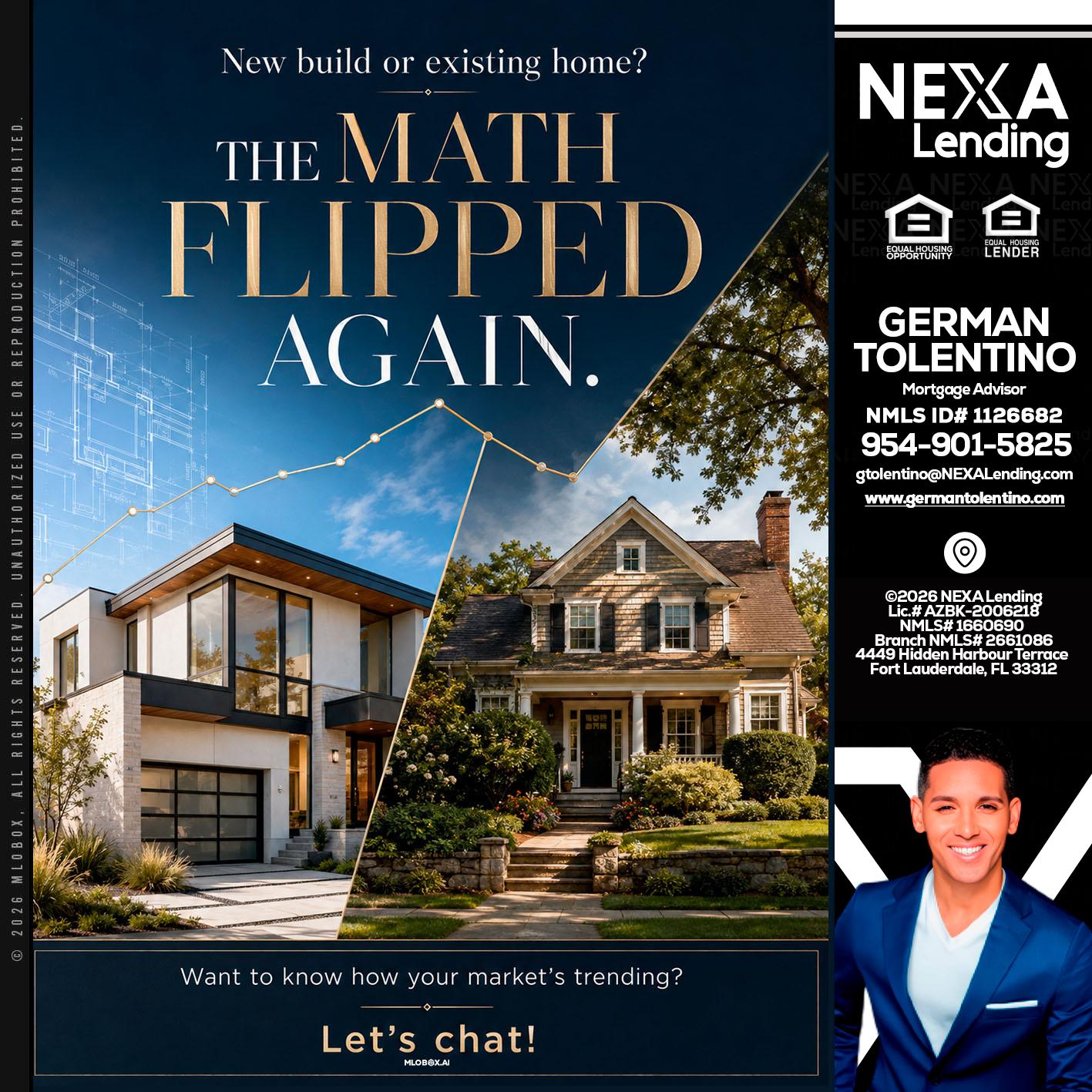 THE MATH FLIPED - German Tolentino -Mortgage Advisor