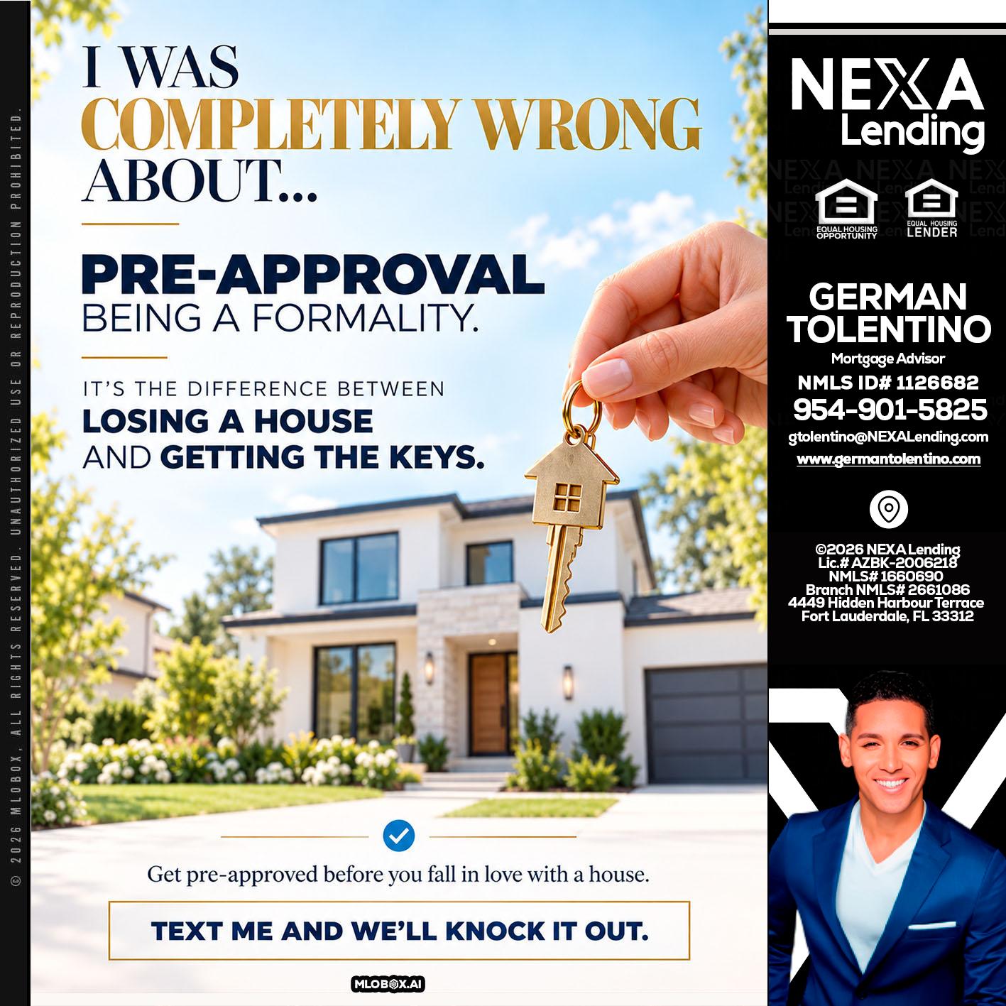 I WAS COMPLETALLY WRONG - German Tolentino -Mortgage Advisor