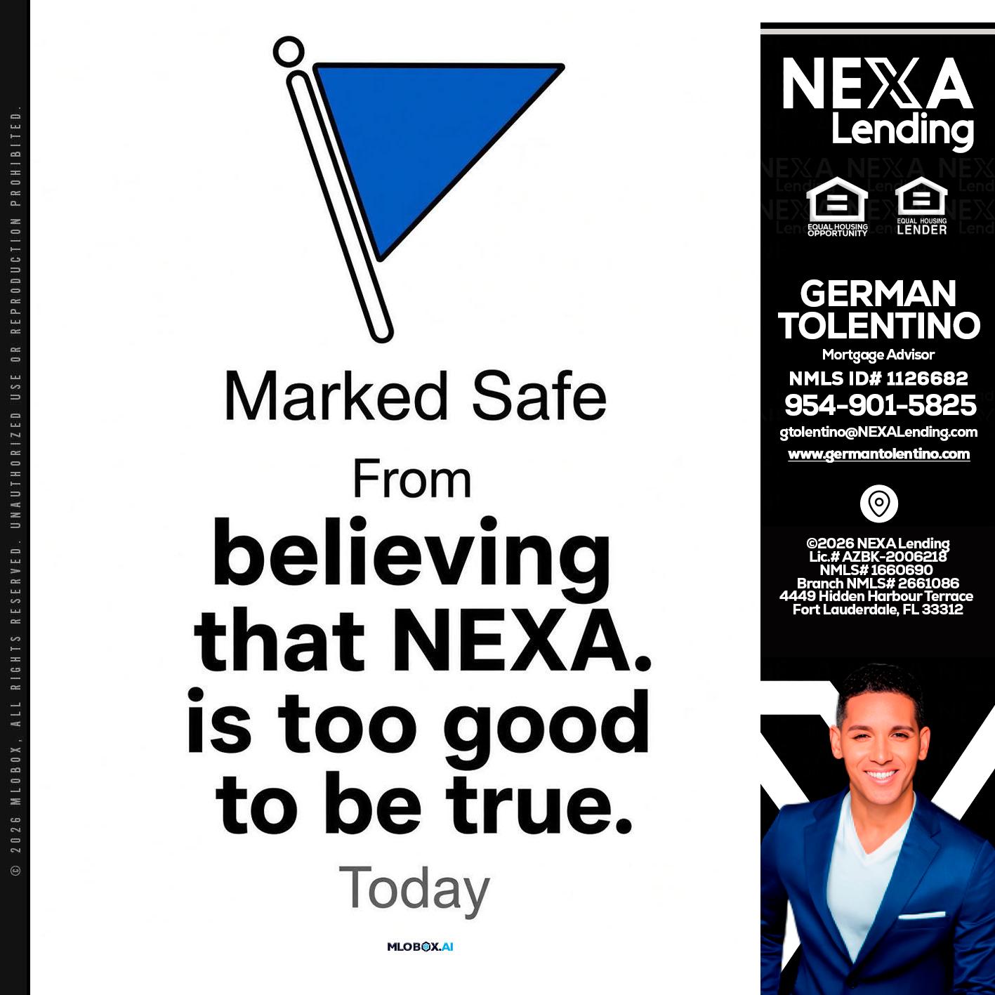 MARKED SAFE - German Tolentino -Mortgage Advisor