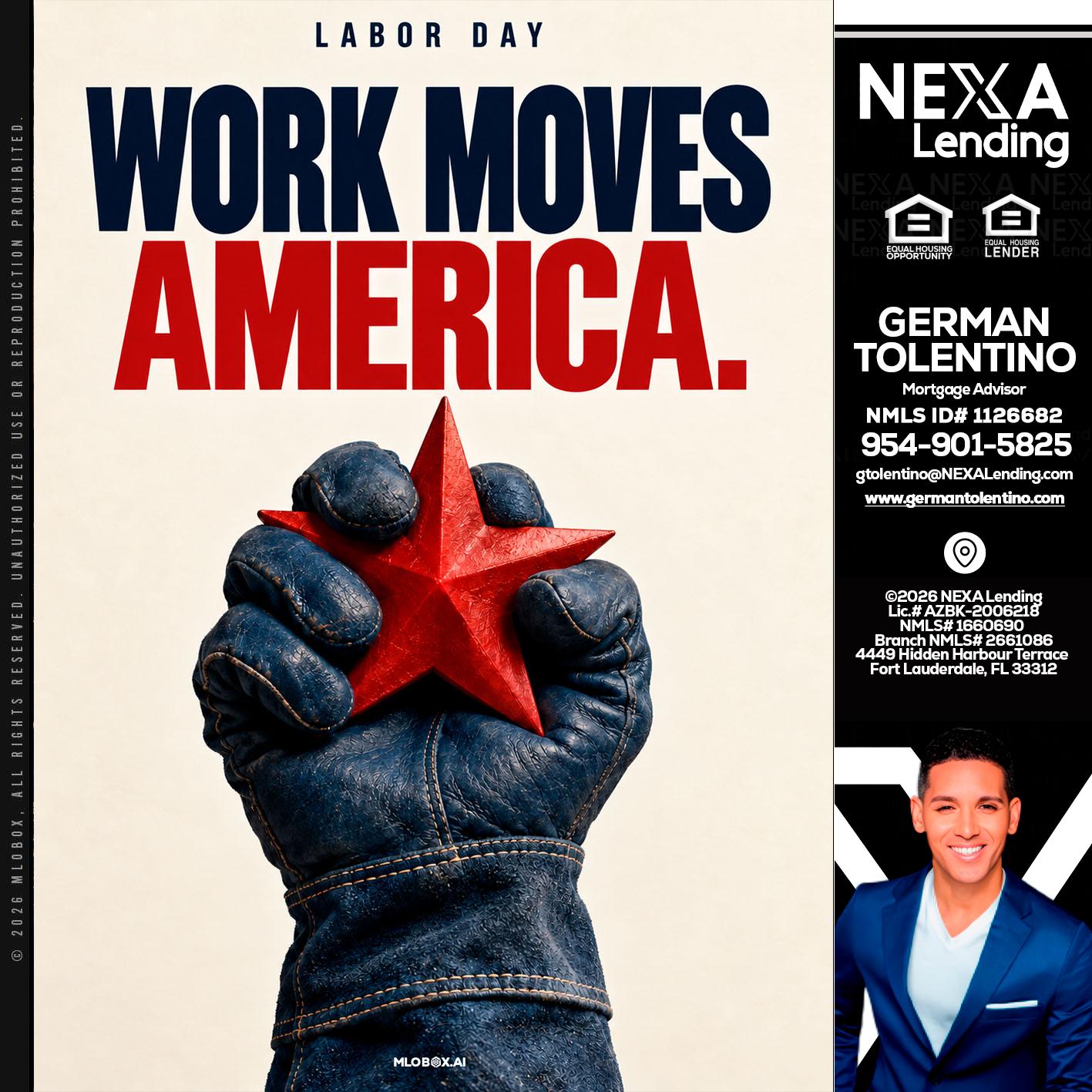 WORKS MOVES AMERICA - German Tolentino -Mortgage Advisor