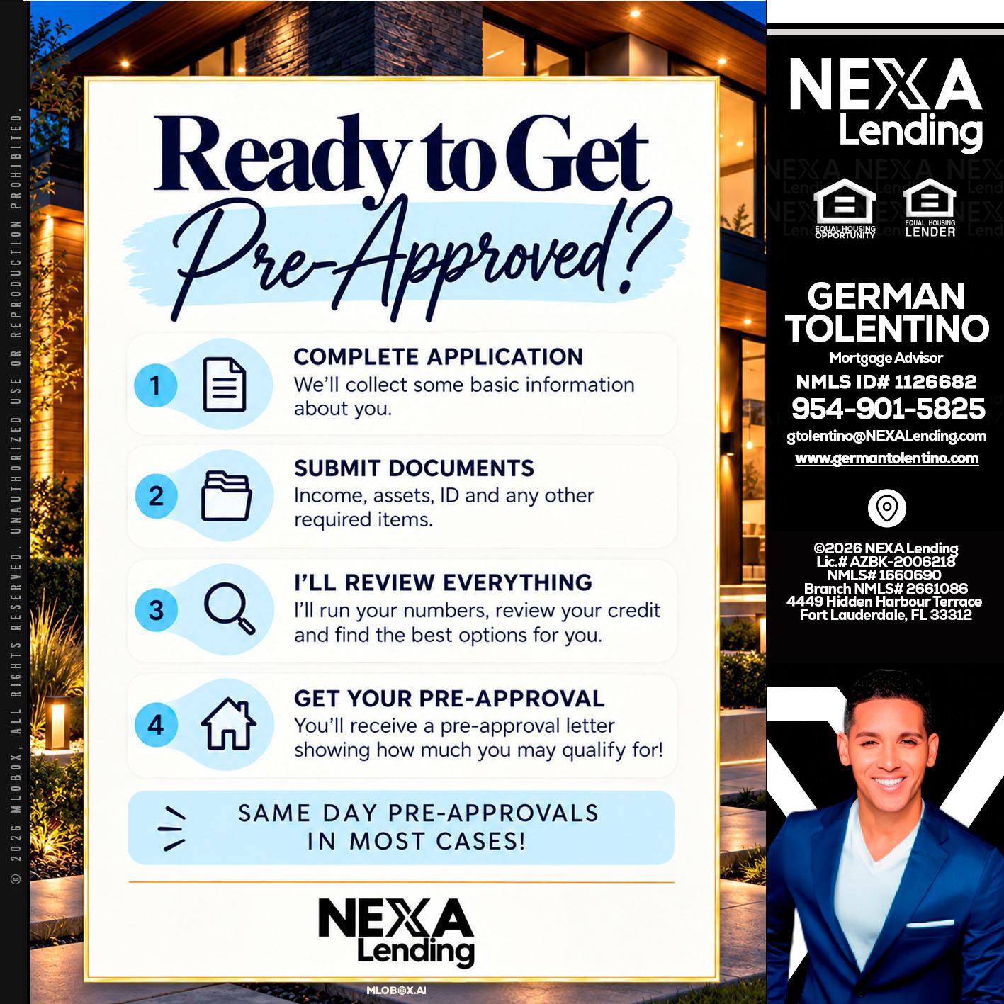 ready to get - German Tolentino -Mortgage Advisor