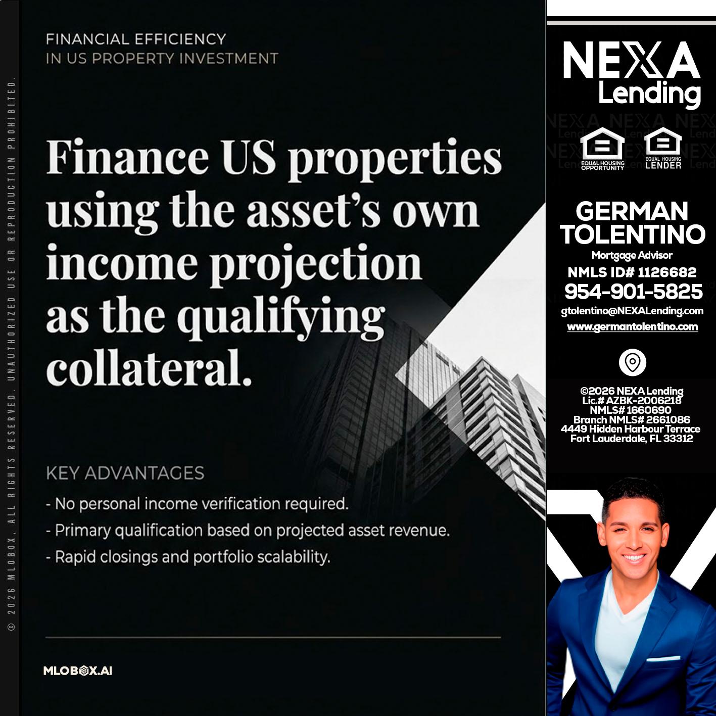 finance US - German Tolentino -Mortgage Advisor